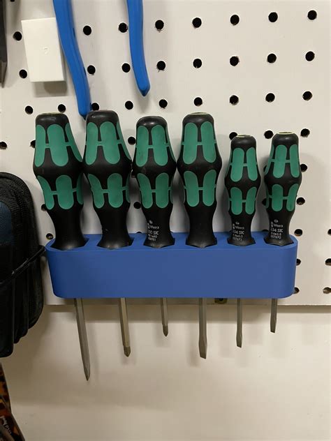 Wera 6pc Screwdriver Set Pegboard Holder By Lazysundaywoodworks