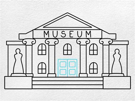 How To Draw A Museum Helloartsy