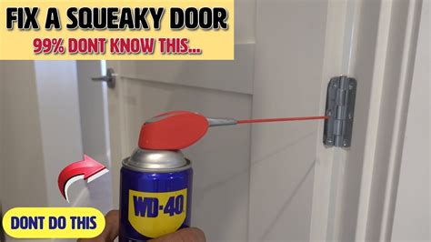 How To Fix Squeaky Door Youtube