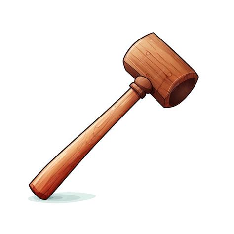 Premium Photo Mallet Clip Art Cartoon Illustration Isolated White