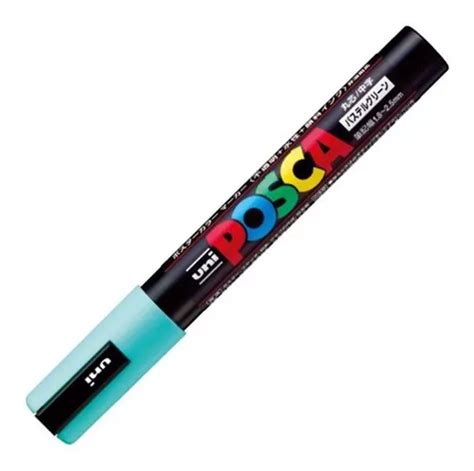 Uni Posca Marcador Pc M X Unidad Color Verde Pastel Mercadolibre