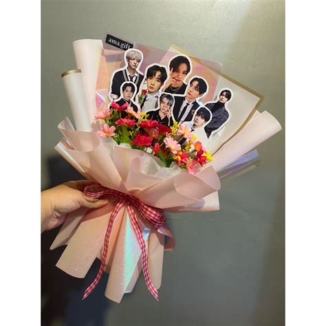 Jual Buket Kpop Model Cutting Bouquet Photocard Buket Foto Idol