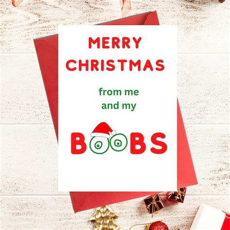 Boob Cards Christmas Etsy