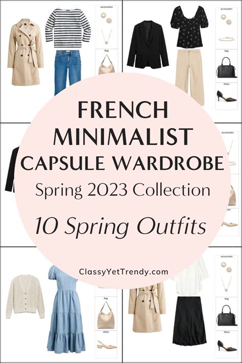 Sneak Peek Of The French Minimalist Spring 2023 Capsule Wardrobe 10 Outfits Classy Yet