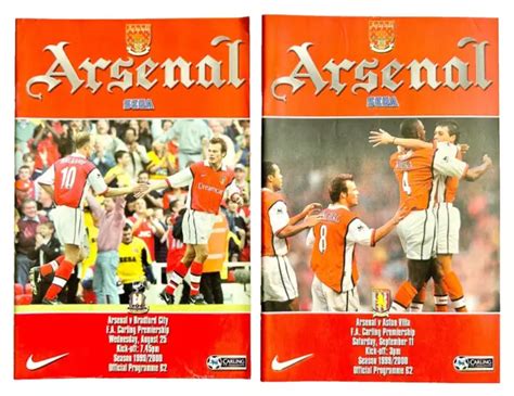 X Arsenal Home Programme From The Season All Pictured