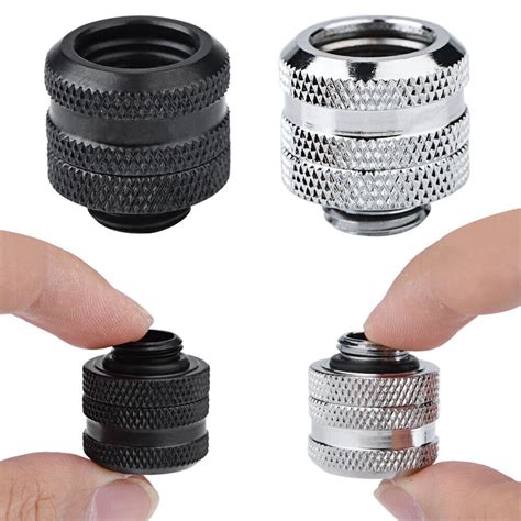 Water Cooling Compression Fitting For Rigid Acrylic Tube 10 14mm Bgi Ebay