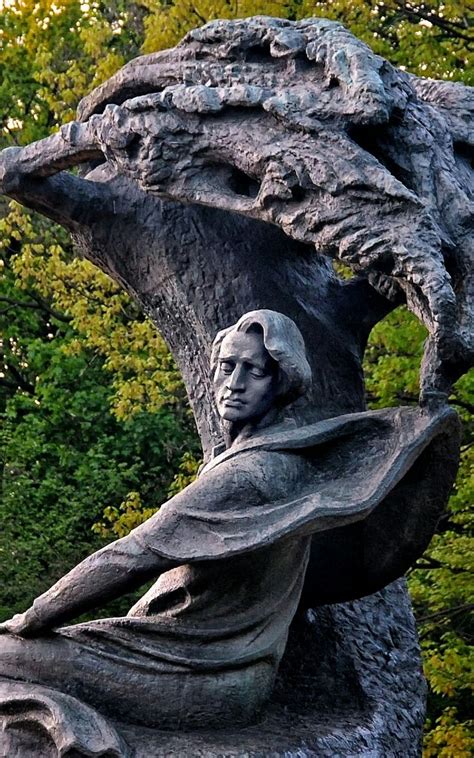 The Chopin Statue is a large bronze statue of Frédéric Chopin that now