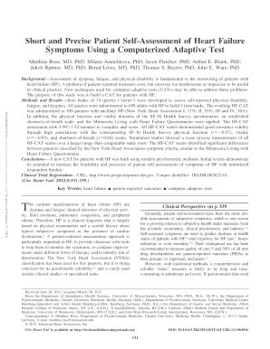 Fillable Online Circheartfailure Ahajournals Short And Precise Patient