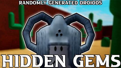 Randomly Generated Droids Roblox Hidden Gems [ 5] Youtube