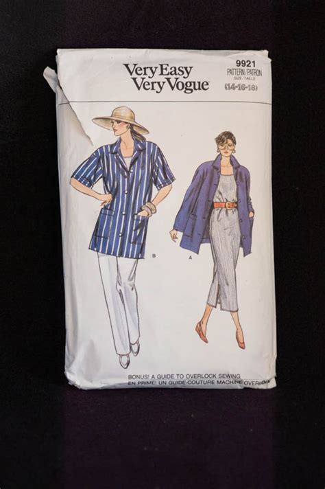 Vogue Pattern 9921 Very Easy Vogue Etsy