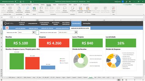 Planilha de Controle Financeiro EMPRESARIAL Grátis 2022 Experimente