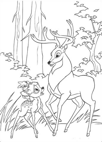 Coloriage Bambi Panpan Et Cerf Coloriages Imprimer Gratuits