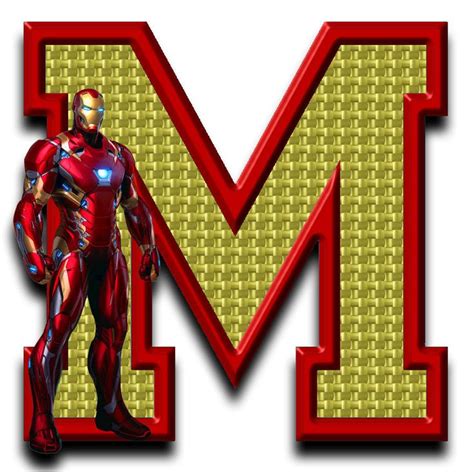 Iron Man M Superhero Birthday Decoration