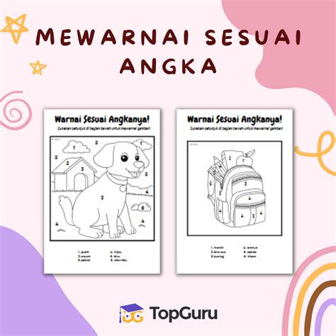 Mewarnai Sesuai Angka Artofit