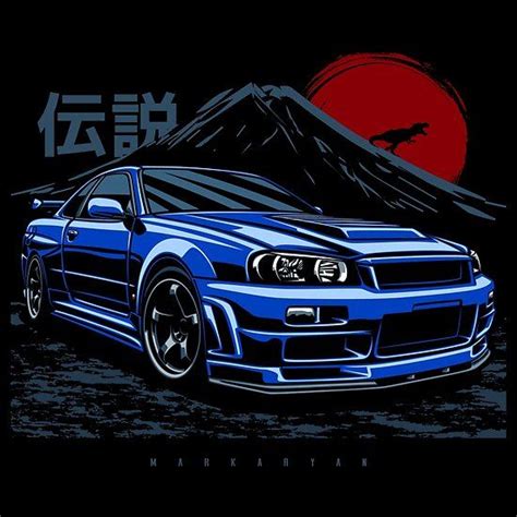 Skyline Gtr R Poster For Sale By Olegmarkaryan Skyline Gtr R