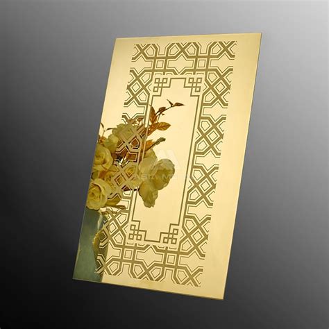 304 Gold Color Stainless Steel Decorative Etching Sheet Made In China