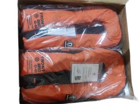 Crew Saver Orange 275N Solas Inflatable Life Jacket For Sea Patrolling