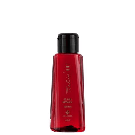 Gel Para Massagem Feelin Hot Hinode Para Momentos De Prazer Morango