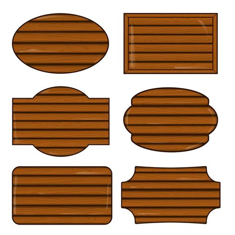 Wood Sign Board Design 11271501 Vector Art at Vecteezy