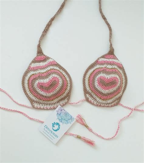 Heart Crochet Bikini Top Devocean Swimwear And Bikinis