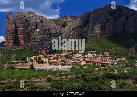 Aguero village in Spain Stock Photo - Alamy