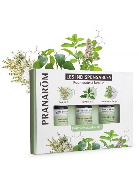 Kit 3 huiles essentielles indispensables Pranarôm