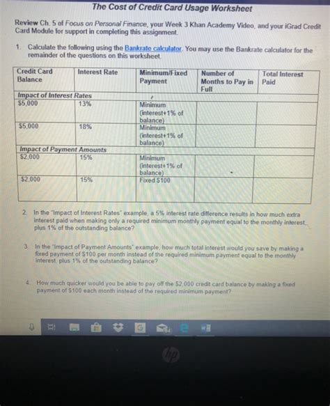 Minimum Payments Mean Costly Consequences Chapter Lesson