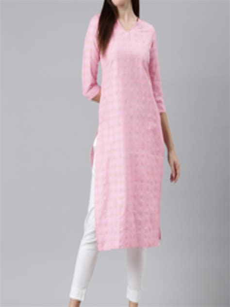 Buy KALINI Self Design Round Neck Kurta Kurtas For Women 22715902