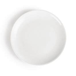 Assiettes Plates Rondes En Porcelaine Blanche 280 Mm Lot De 6