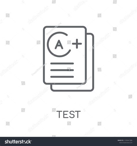 Test Linear Icon Modern Outline Test Stock Vector (Royalty Free) 1235041306 | Shutterstock