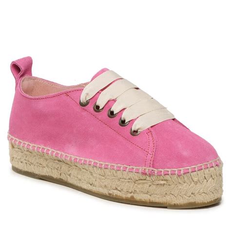 Espadrilles Manebi Lace Up Espadrilles R 3 6 E0 Bold Pink Eschuhe De