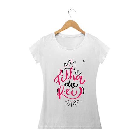 Baby Long Prime Camiseta Baby Prime Filha do Rei Identidade Cristã R