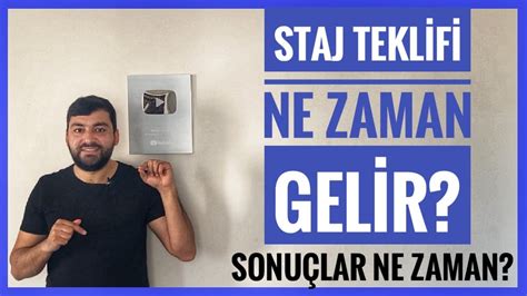 ULUSAL STAJ PROGRAMI SONUÇLARI NE ZAMAN AÇIKLANACAK STAJ TEKLİFLERİ NE