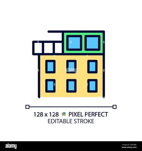 Penthouse Pixel Perfect Rgb Color Icon Stock Vector Image Art Alamy