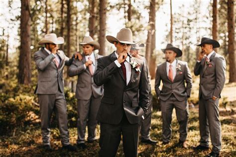 Groomsmen Country Wedding Groomsmen Cowboy Wedding Attire Western