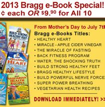 10 Bragg Health E-Books for 10 Bucks: Patricia Bragg Info Packed Health ...