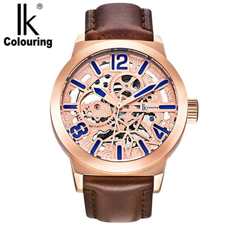 Ik Colouring New Rose Gold Case Automatic Mechanical Watches Men Brand