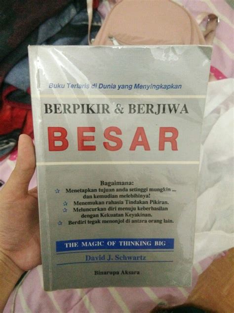 Buku Berpikir Dan Berjiwa Besar On Carousell