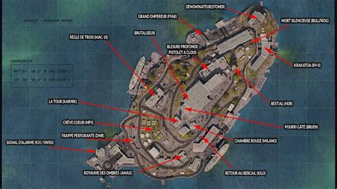 Carte Emplacements Armes Legendaires Rebirth Island Call Of Duty