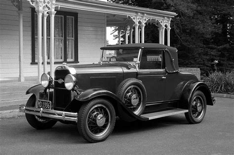 1930 Oldsmobile At Auckland NZ Black And White Film 1 Stephen