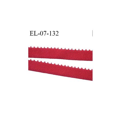 Elastique Picot 7 Mm Lingerie Couleur Rouge Fusion Largeur 7 Mm Haut De