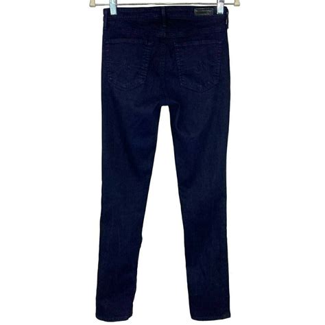 AG Adriano Goldschmied The Prima Mid Rise Cigarette Jeans Dark Navy