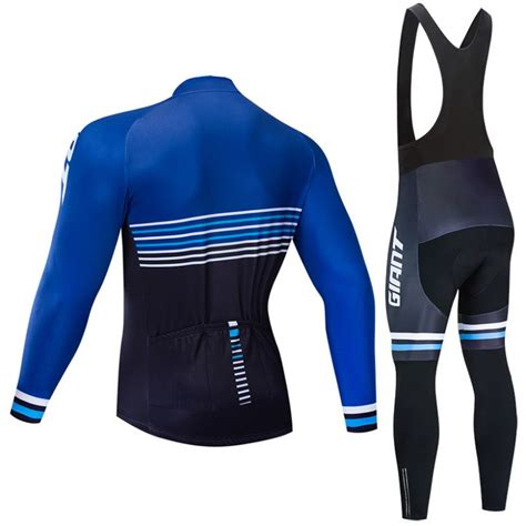 Ensemble Cuissard V Lo Et Maillot Cyclisme Hiver Pro Giant