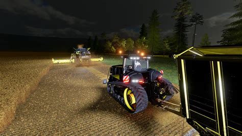 John Deere 9rt Black And Yellow Fs22 Kingmods