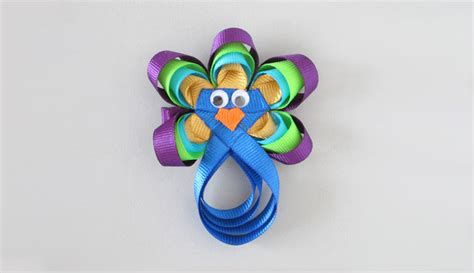 How To Make A Peacock Hair Clip - 123CRAFT