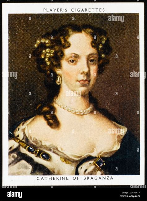 CATHERINE OF BRAGANZA Queen of Charles II Date: 1638 - 1705 Stock Photo ...