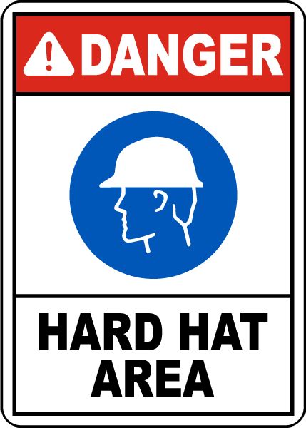 Danger Hard Hat Area Sign Claim Your Discount