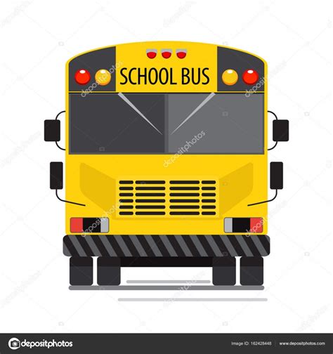 Isolated Flat Colorful School Bus Stock Vector By ©naniti 162428448