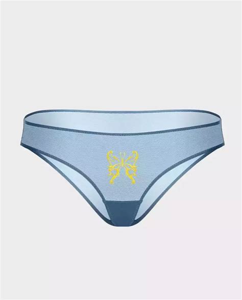 Damskie błękitne figi Butterfly Zhilyova Lingerie Moliera