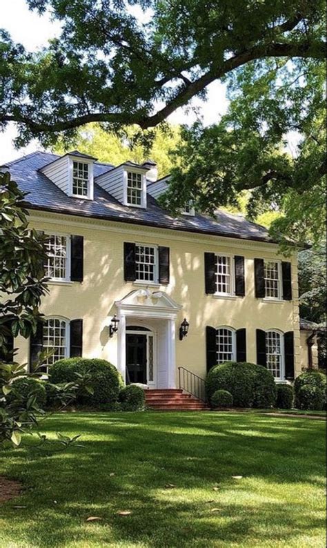 Luxury White House with Black Shutters